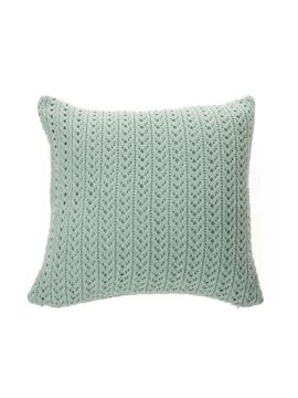 Naja sage knit decorative cushion